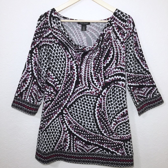 3/$30 WHBM Tunic Draped Neckline - Picture 2 of 5